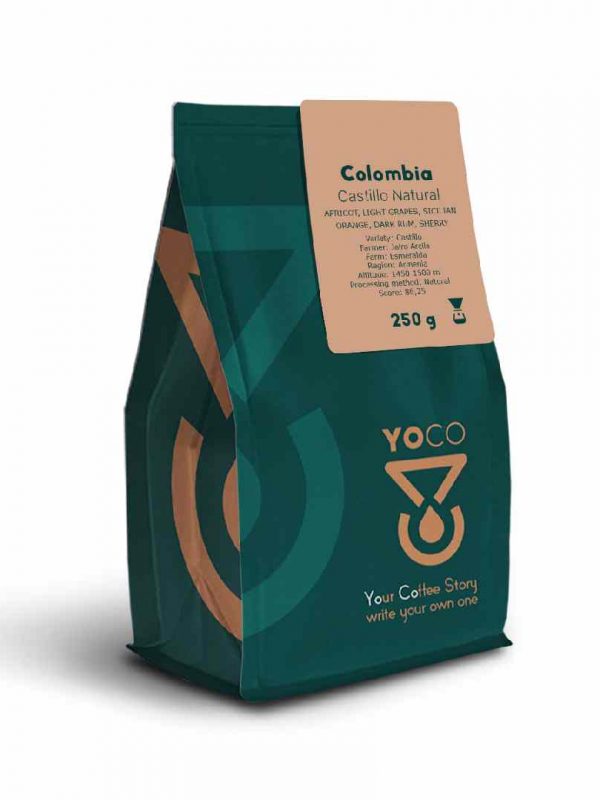 Experience the rich flavor of Colombia Natural Castle - a premium coffee blend straight to your cup. Order now for a delightful brew!