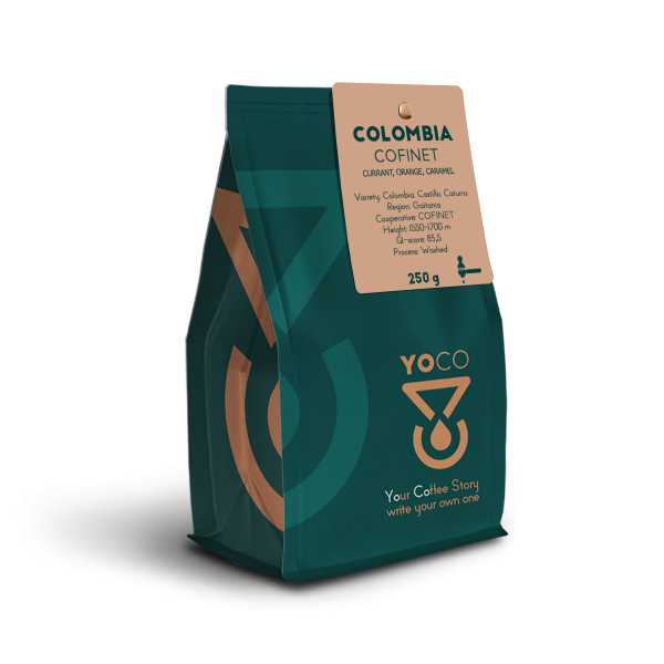 Premium 250g Colombia COFINET Espresso - Rich flavors and quality beans perfect for your daily cup of coffee. Shop online now!