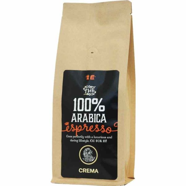 Indulge in the rich aroma of Creme Espresso 100% Arabica - the ultimate gourmet coffee blend for coffee enthusiasts.