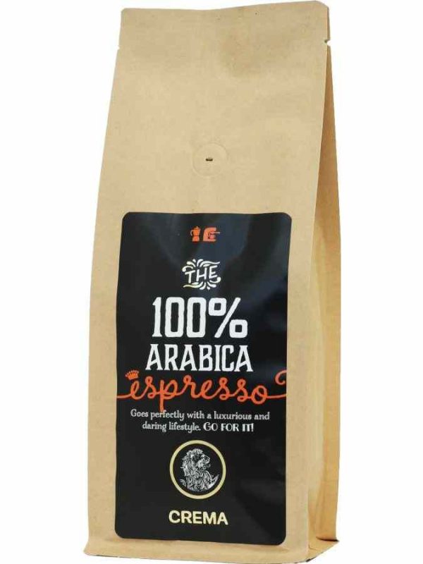 Indulge in the rich aroma of Creme Espresso 100% Arabica - the ultimate gourmet coffee blend for coffee enthusiasts.