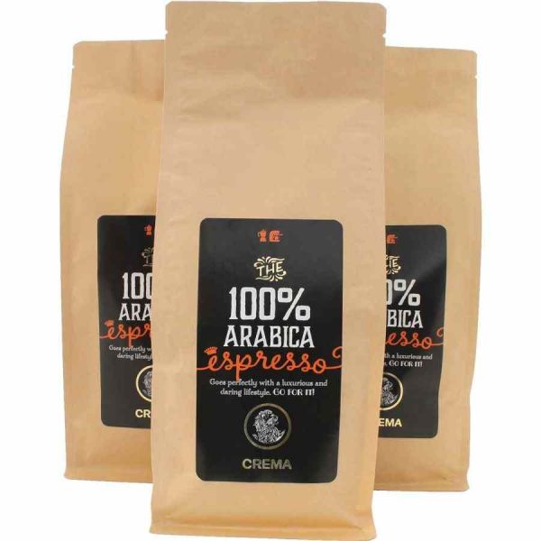 Indulge in rich and smooth Creme Espresso made from 100% Arabica beans - a premium coffee delight for your senses!