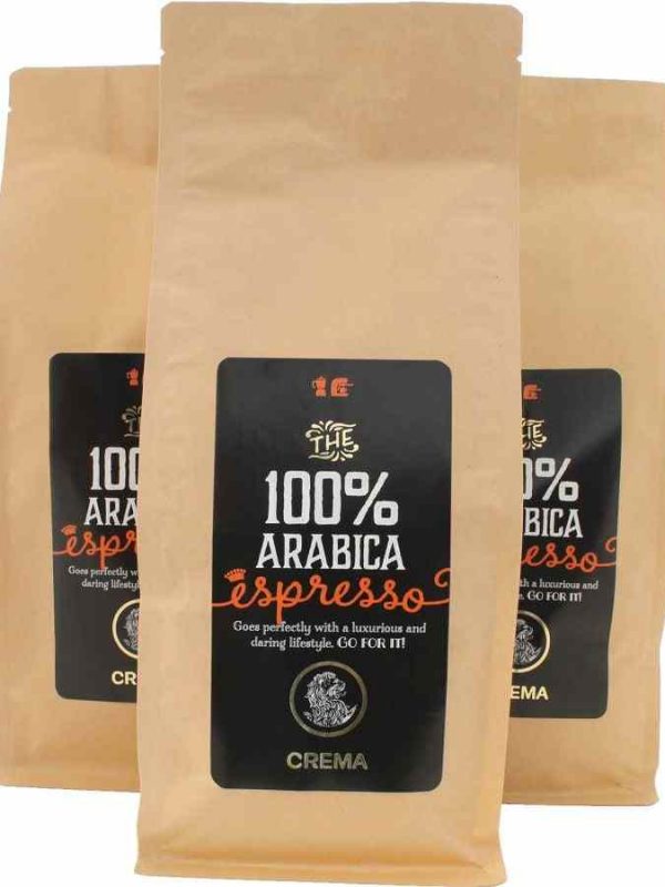 Indulge in rich and smooth Creme Espresso made from 100% Arabica beans - a premium coffee delight for your senses!
