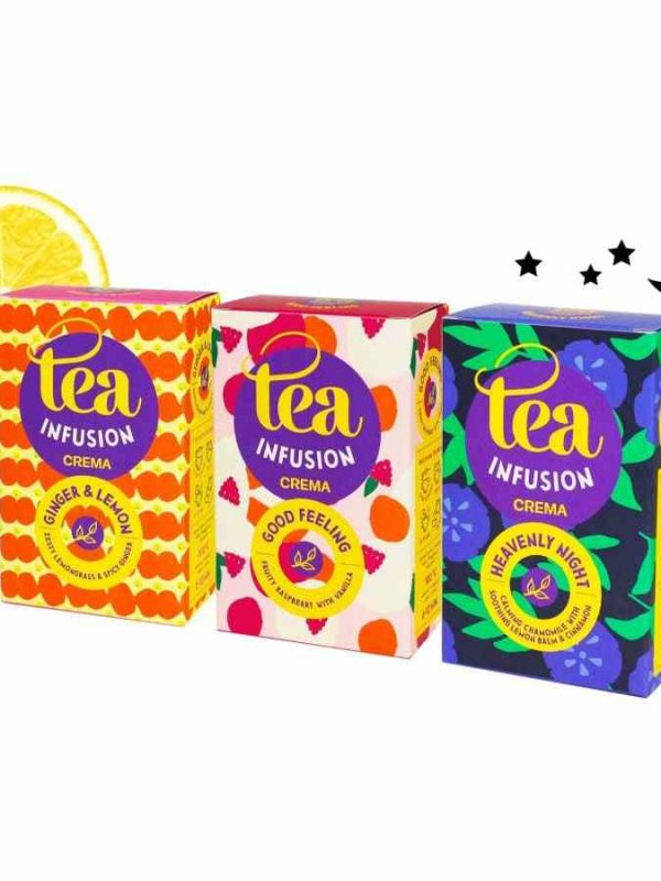 Experience the soothing flavors of Crema Herbal Tea Collection perfect for mornings and evenings. Shop now for a delightful tea experience!