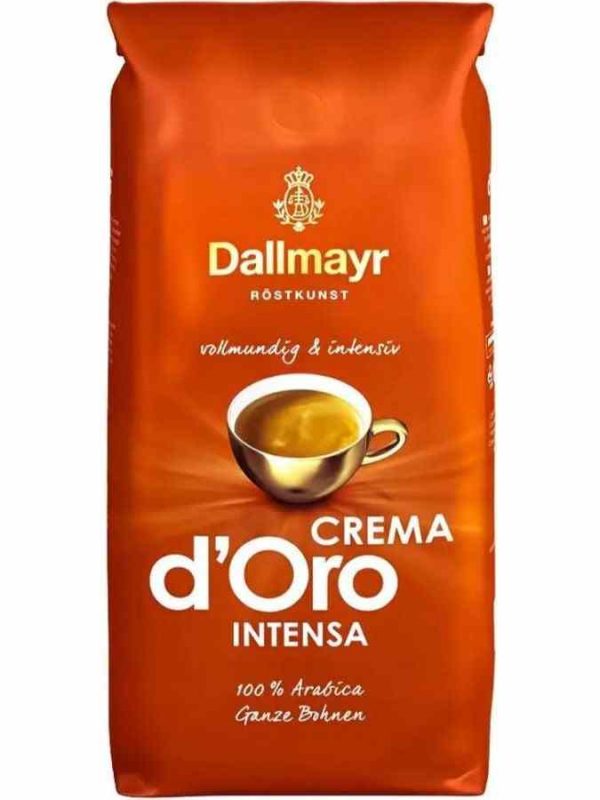 Indulge in the rich aroma of Dallmayr Intense Crema d’Oro 1 kg coffee beans for a gourmet experience like no other.