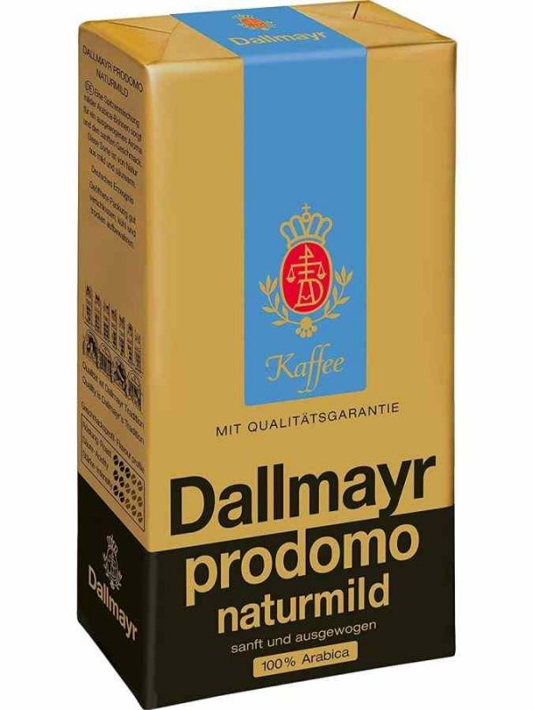 Indulge in Dallmayr Prodomo Naturmild Ground Coffee - 500g of Pure Delight. Elevate your coffee experience with this premium blend.