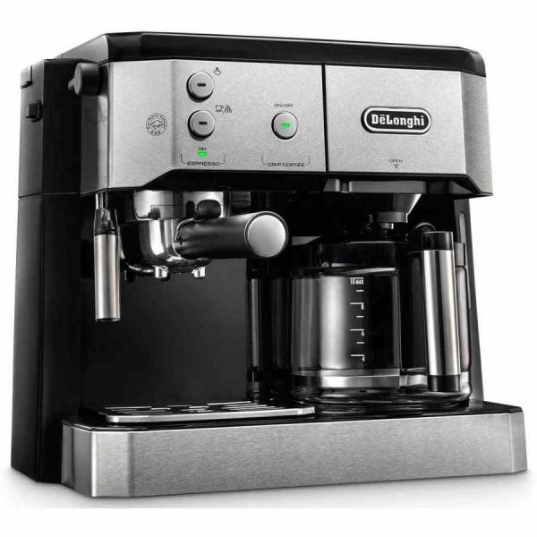 DeLonghi BCO421.S Combi Double Coffee Machine - Enjoy premium espresso and drip coffee in one appliance - buy online now!