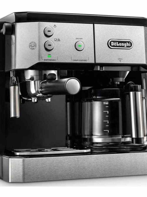 DeLonghi BCO421.S Combi Double Coffee Machine - Enjoy premium espresso and drip coffee in one appliance - buy online now!