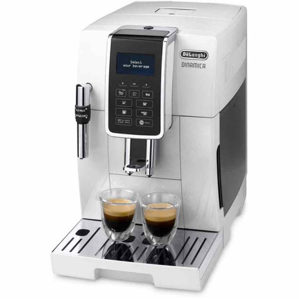 DeLonghi Dynamics ECAM 350.35.W: Premium automatic coffee machine for the perfect cup at home - buy online now!