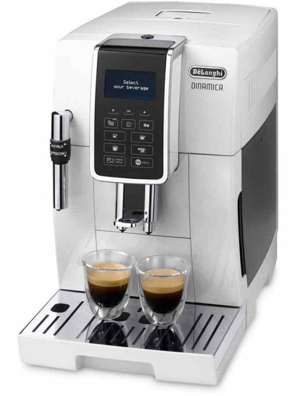 DeLonghi Dynamics ECAM 350.35.W: Premium automatic coffee machine for the perfect cup at home - buy online now!