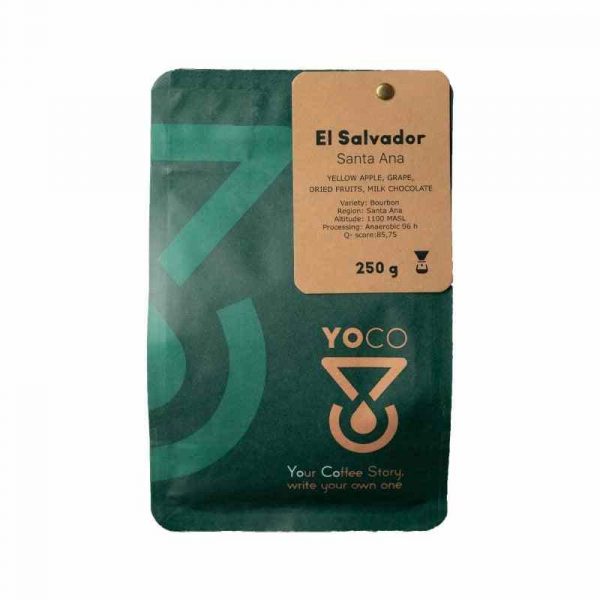 Premium 250g Filter Coffee Beans from El Salvador Santa Ana - Rich flavors, responsibly sourced, perfect for your morning brew