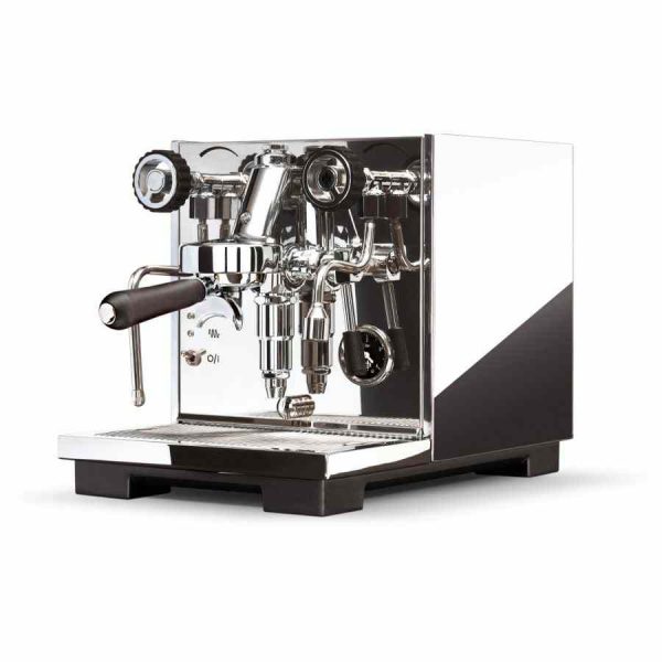 Experience perfection with the Eureka Pura espresso machine in polished stainless steel - the ultimate coffee lover's dream!