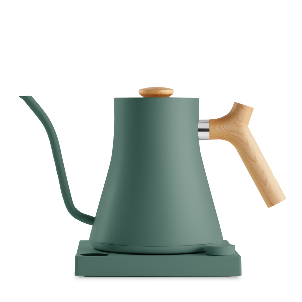 Experience precision brewing with the elegant Fellow Kettle EKG Stagg in 0.9L Green Wood finish - a stylish addition to your kitchen essentials.