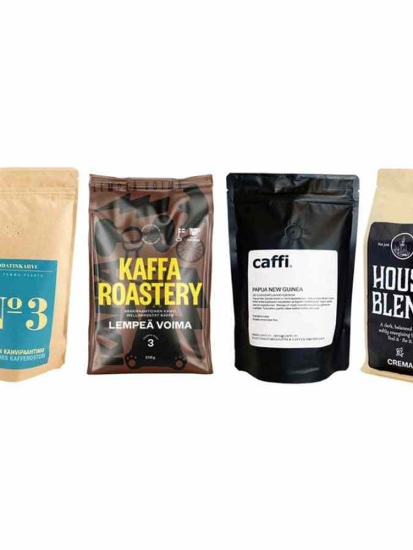 Premium 4 x 250g Finnish Micro-Roast Coffee Beans Package - Rich Aroma and Flavor Profile for Coffee Connoisseurs - Buy Now!