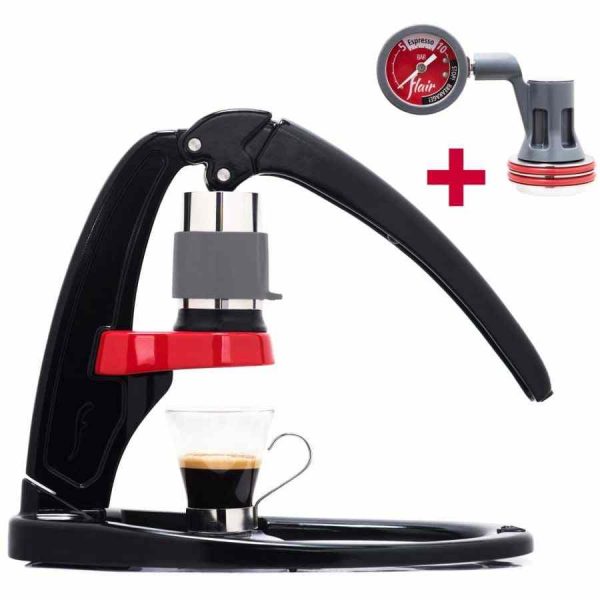 Experience the perfect espresso with Flair Classic Manual Espresso Machine + Pressure Gauge Kit, for professional-grade coffee creations at home.