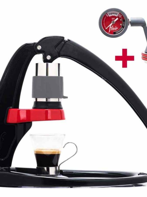 Experience the perfect espresso with Flair Classic Manual Espresso Machine + Pressure Gauge Kit, for professional-grade coffee creations at home.