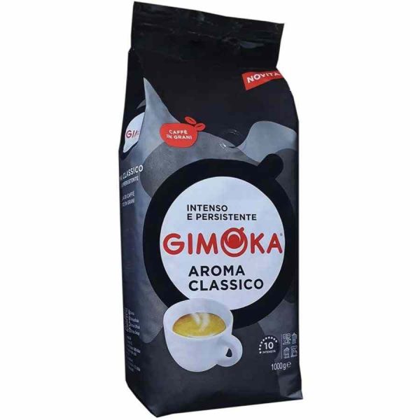 Premium Gimoka Aroma Classic Coffee Beans 1 kg - Rich and flavorful Italian coffee beans perfect for espresso lovers, buy online now!