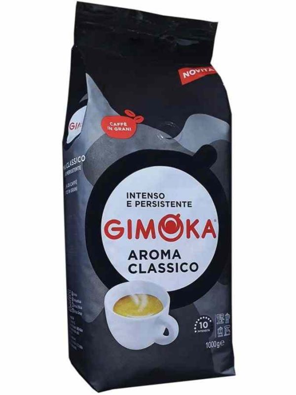 Premium Gimoka Aroma Classic Coffee Beans 1 kg - Rich and flavorful Italian coffee beans perfect for espresso lovers, buy online now!