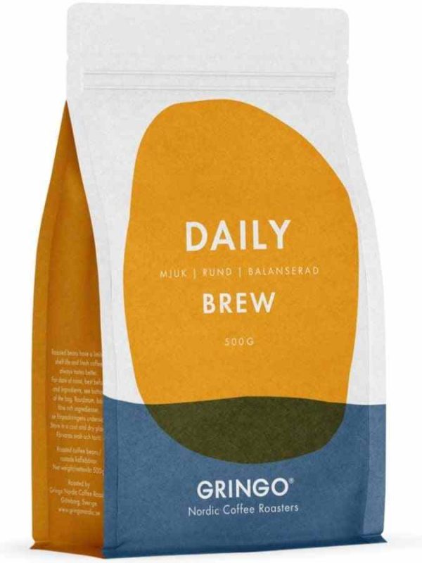 Experience the rich flavors of Gringo Nordic Daily Brew 500g coffee beans - your perfect daily brew for a delightful pick-me-up!