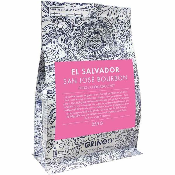 Premium Gringo Nordic El Salvador San José Bourbon 250 g Coffee Beans for Rich Aroma and Flavor - Buy Now!