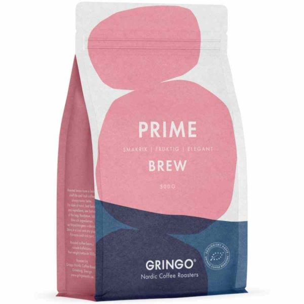 Premium Gringo Nordic Prime Brew EKO 500g organic coffee beans - Artisan blend for coffee lovers seeking perfection
