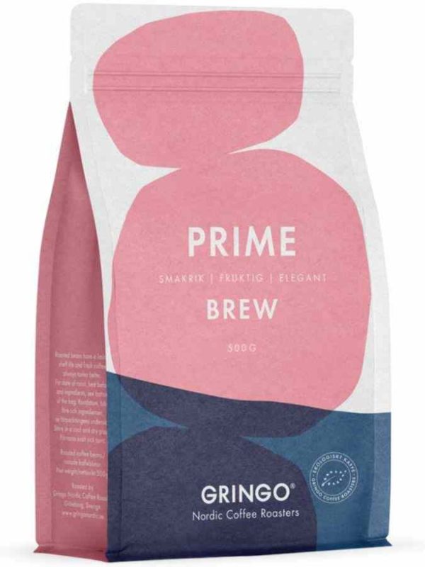 Premium Gringo Nordic Prime Brew EKO 500g organic coffee beans - Artisan blend for coffee lovers seeking perfection