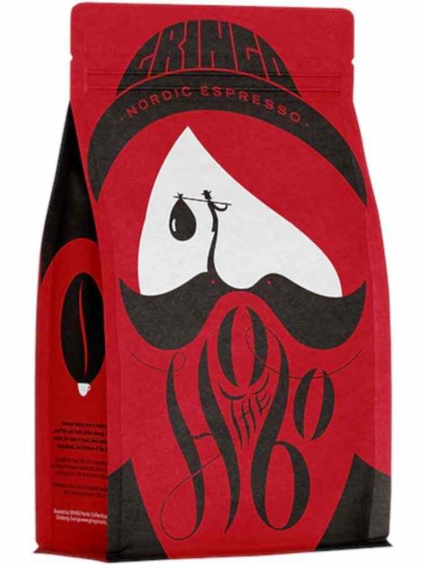 Indulge in the rich aroma of Gringo Nordic The Hobo Espresso 500g coffee beans, perfect for your daily dose of high-quality caffeine.
