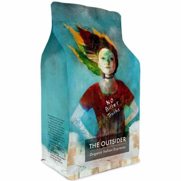 Premium 500g Gringo Nordic The Outsider Organic Italian Espresso Coffee Beans for a rich and aromatic coffee experience