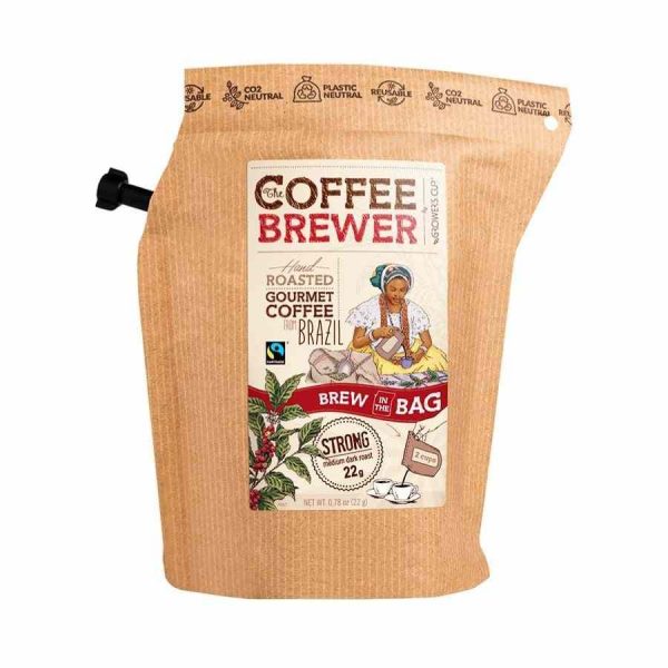 Indulge in the rich flavors of Grower's Cup Brasil Coffeebrewer - a convenient and exquisite way to enjoy premium coffee at home.