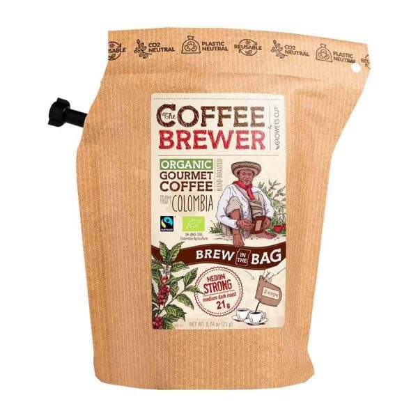 Premium Grower's Cup Colômbia FTO Coffeebrewer - Enjoy rich flavors with this convenient and eco-friendly coffee maker. Perfect for coffee enthusiasts!