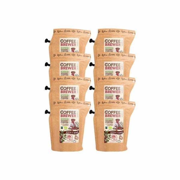 Premium Grower's Cup Colombia FTO Coffeebrewer Pack of 8 - Enjoy rich flavors from sustainable coffee beans, convenient on-the-go brewing solution.