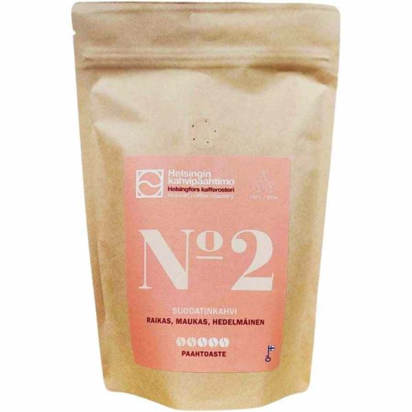 Premium Helsinki No 2 Coffee Roaster Mix 250 g - Rich blend of expertly roasted coffee beans for a perfect brew experience