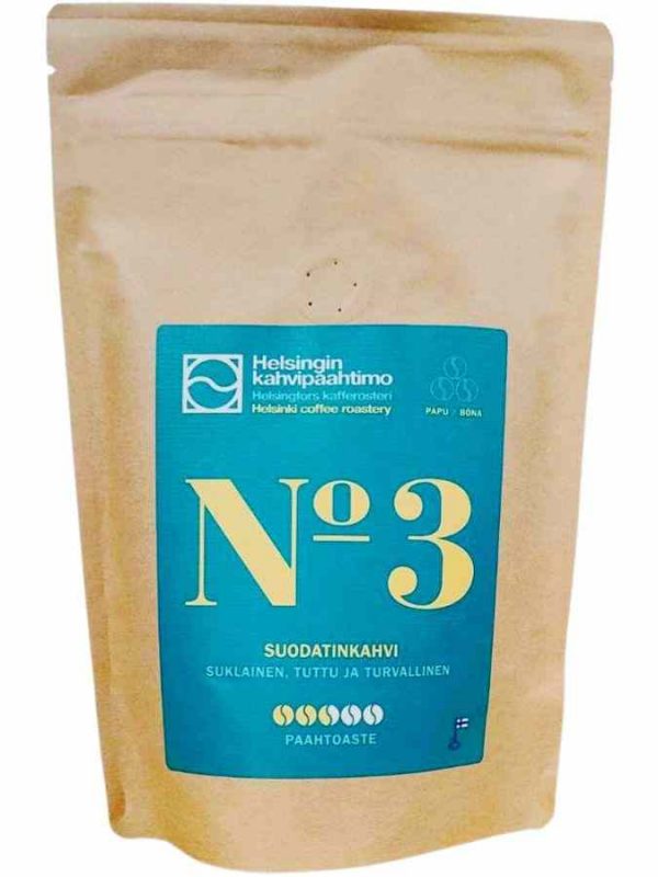 Enjoy the rich flavors of Helsinki Coffee Roasting Blend #3, expertly crafted for the perfect morning pick-me-up. Buy now for a premium coffee experience!