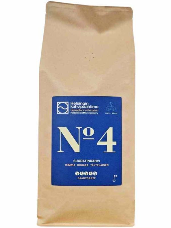 Indulge in the rich aroma of Helsinki Coffee Roasting Blend #4 - a premium coffee blend for the perfect morning pick-me-up!