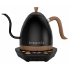 Premium 1L Brewista Artisan Black Kettle with Wooden Handle, ideal for precision pouring and stylish brewing at home or in cafes.