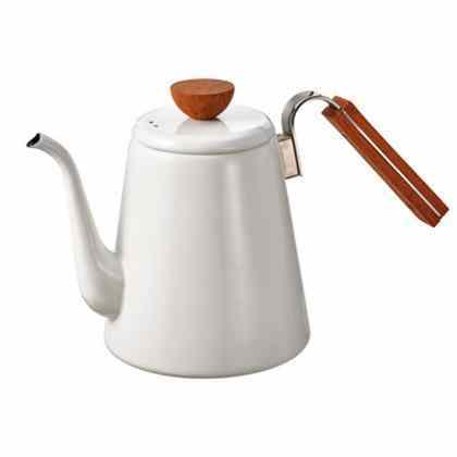 Modern and sleek Hario Bona White Kettle 0.8L ideal for boiling water, crafted with excellence in mind - perfect for your kitchen needs!