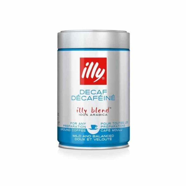 Premium illy Espresso Decaffeinated 250 g Ground Coffee - Rich, smooth flavor without the caffeine. Buy online now!
