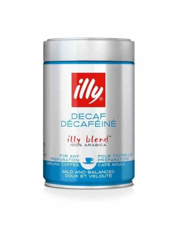 Premium illy Espresso Decaffeinated 250 g Ground Coffee - Rich, smooth flavor without the caffeine. Buy online now!