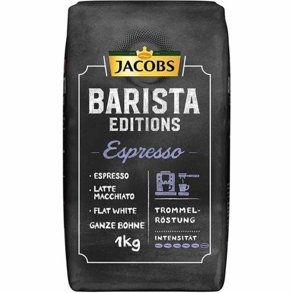 Indulge in the rich aroma of Jacobs Barista Editions Espresso 1kg Coffee Beans - the perfect blend for your daily cup of luxury. Buy now!