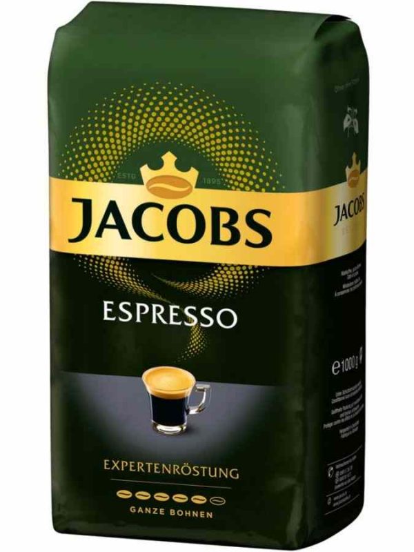 Indulge in the rich aroma and robust flavor of Jacobs Expert Espresso 1 kg coffee beans, your perfect blend for a premium coffee experience!