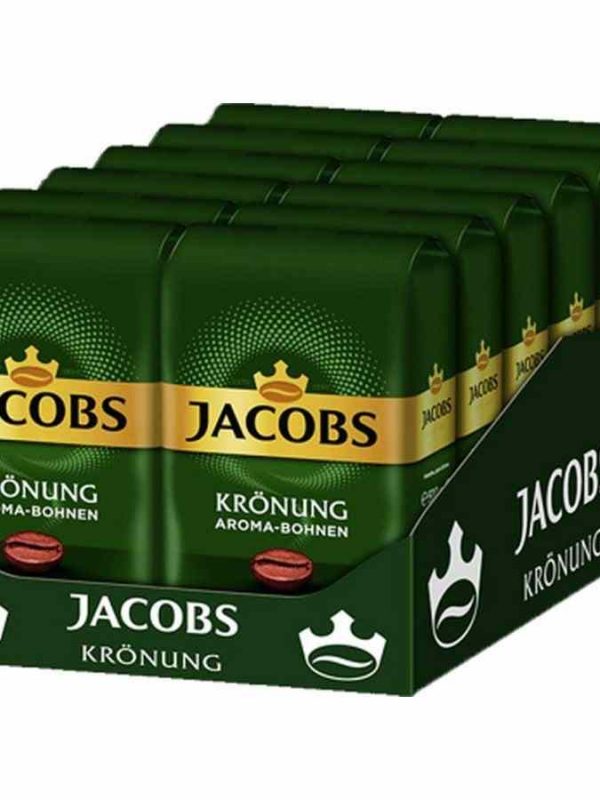 Premium Jacobs Krönung 12 x 500 g coffee beans, perfect for true coffee connoisseurs and enthusiasts. Enjoy rich flavor and aroma!