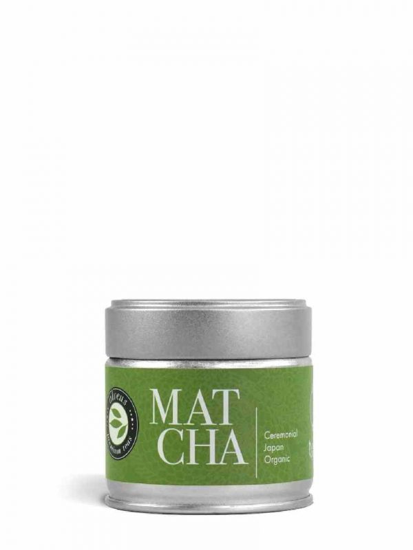 Premium ORGANIC Japan Ceremonial Matcha in 30g Tin - High-quality Japanese green tea for traditional tea ceremonies. Buy now!