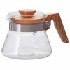 Premium 400ml Hario Coffee Jug with Elegant Wood Finish - Durable and Stylish Brewer for Home Brewing Enthusiasts