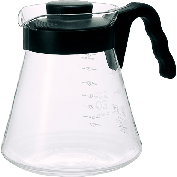 Stay stylish with the Hario Black Coffee Jug 1000ml, perfect for serving your favorite brew in sleek elegance.