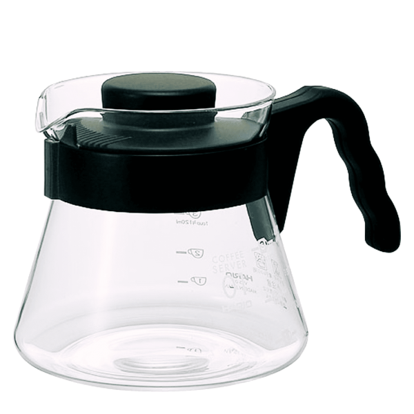 Modern HARIO BLACK COFFEE JUG 450ML for brewing your favorite beverages at home - sleek design and durable materials for a premium coffee experience.