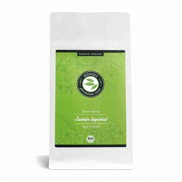 Experience luxury in every cup with Jasmin Imperial ORGANIC tea, a 100g delicacy in a convenient bag - the perfect choice for tea connoisseurs!