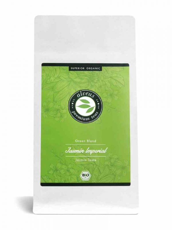Experience luxury in every cup with Jasmin Imperial ORGANIC tea, a 100g delicacy in a convenient bag - the perfect choice for tea connoisseurs!