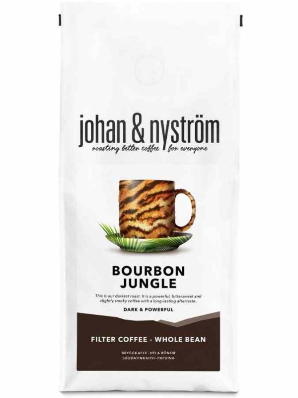 Indulge in the rich flavors of Johan & Nyström Bourbon Jungle 500g coffee beans - a premium blend for coffee enthusiasts!