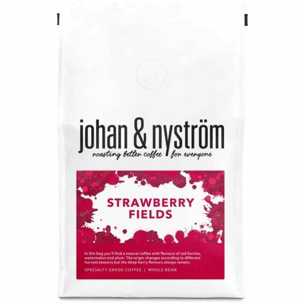 Indulge in Johan & Nyström Strawberry Fields 250g coffee beans - a premium blend of flavors that will elevate your coffee experience!