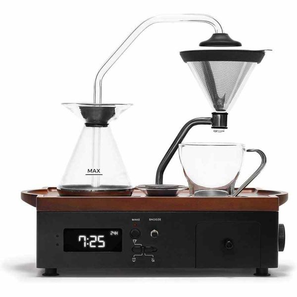 Barisieur Coffee and Cha Coffee Alarm Clock - Wake up to luxury with this premium coffee and tea brewing alarm clock by Joy Resolve.