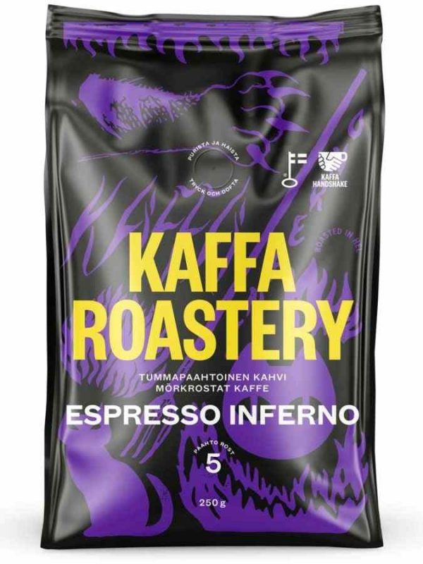 Premium Kaffa Roastery Espresso Inferno Coffee Beans for Rich and Bold Flavors - Buy Online Now!